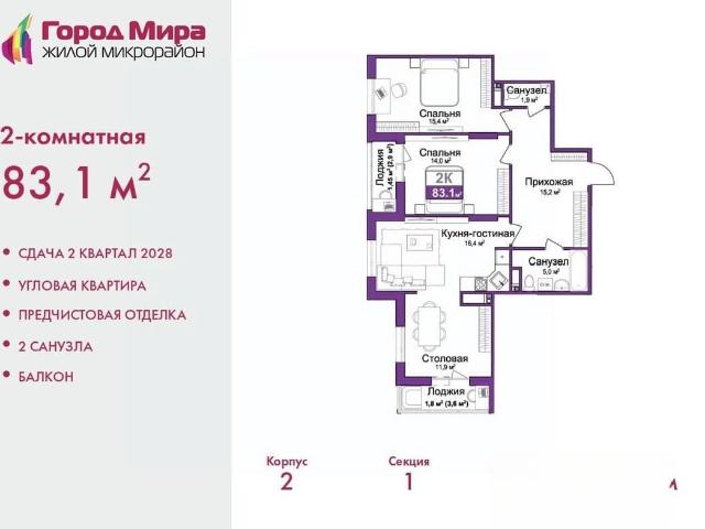Квартира продажа в Город мира, Симферополь