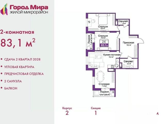 Квартира продажа в Город мира, Симферополь