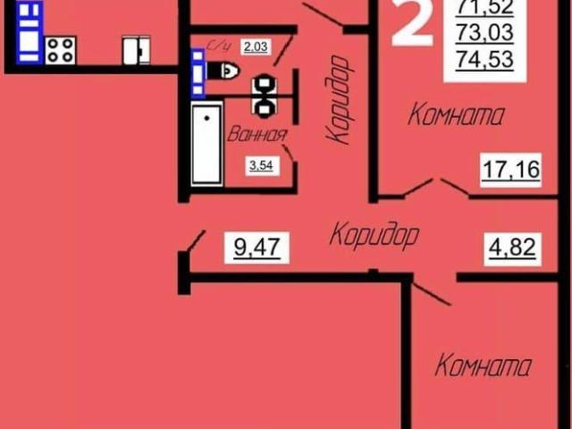 Квартира продажа в Заднепровский район, Смоленская область
