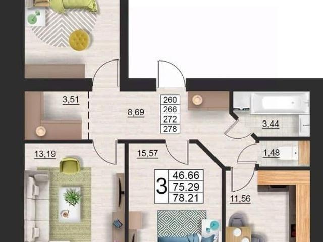 Квартира продажа в Ленинский район, Смоленск