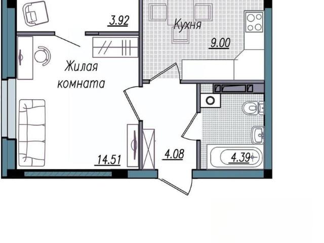Квартира продажа в Жилой квартал «Соловьиная роща», городской округ Смоленск