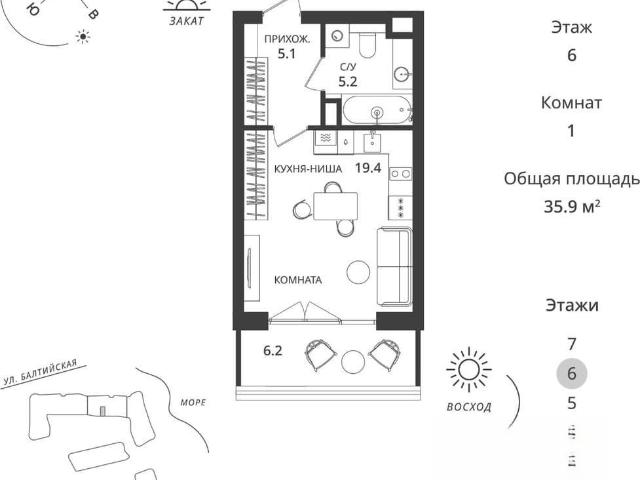Квартира продажа в Светлогорск, Калининградская область