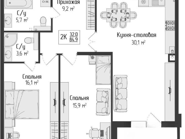 Квартира продажа в Тула, Тульская область