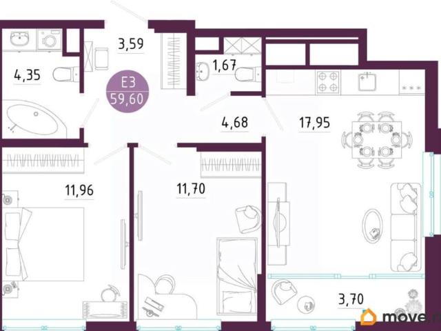 Квартира продажа в Тула, Тульская область