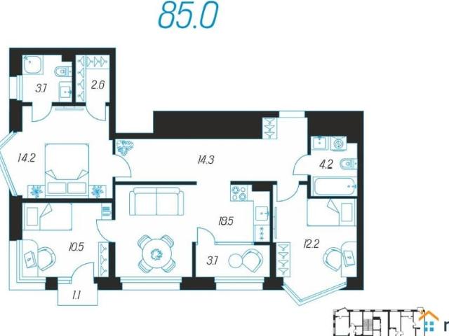 Квартира продажа в Тула, Тульская область