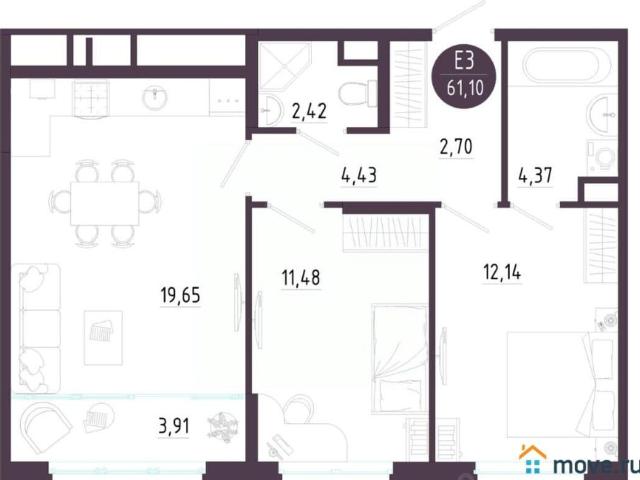 Квартира продажа в Тула, Тульская область
