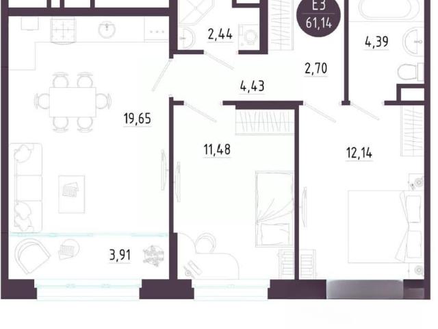 Квартира продажа в Зареченский территориальный округ, Тула