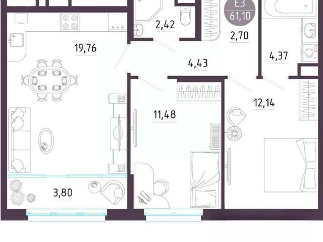 Квартира продажа в Зареченский территориальный округ, Тула