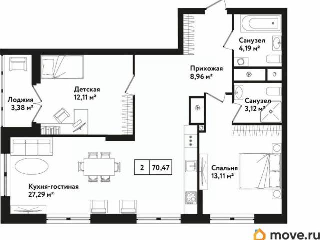 Квартира продажа в Тула, Тульская область