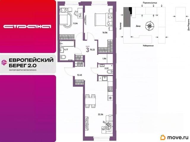 Квартира продажа в Тюмень, Тюменская область