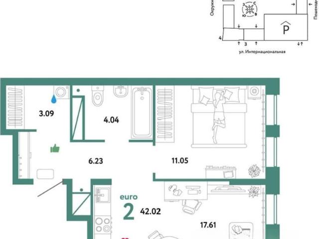Квартира продажа в Тюмень, Тюменская область
