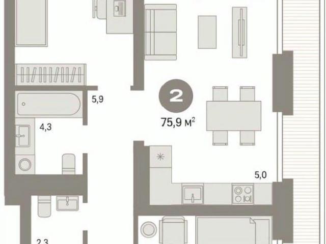 Квартира продажа в Тюмень, Тюменская область