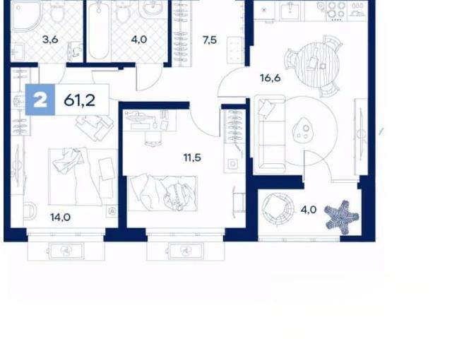 Квартира продажа в Тюмень, Тюменская область