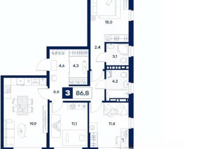 Квартира продажа в Тюмень, Тюменская область