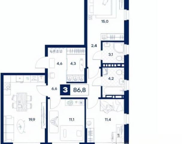 Квартира продажа в Тюмень, Тюменская область