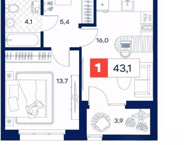 Квартира продажа в Тюмень, Тюменская область
