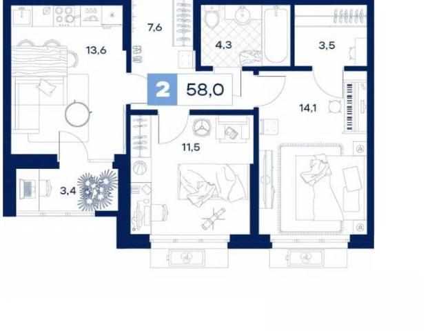 Квартира продажа в Тюмень, Тюменская область