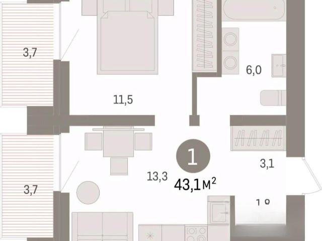 Квартира продажа в Тюмень, Тюменская область
