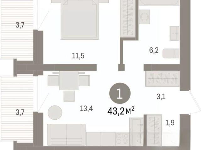 Квартира продажа в Тюмень, Тюменская область