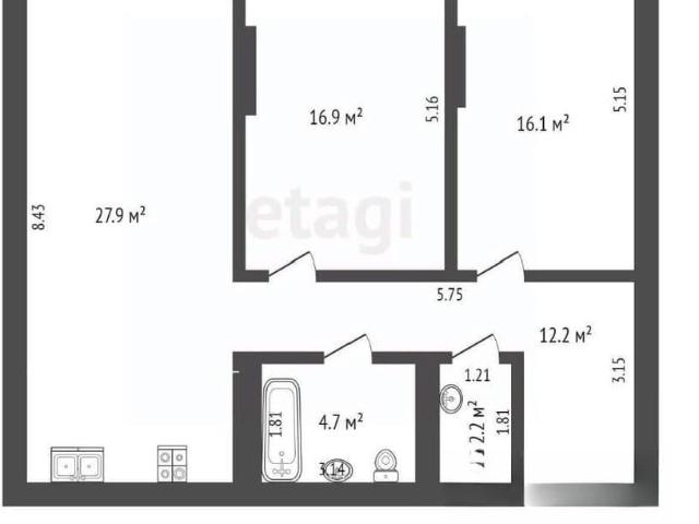 Квартира продажа в Тюмень, Тюменская область