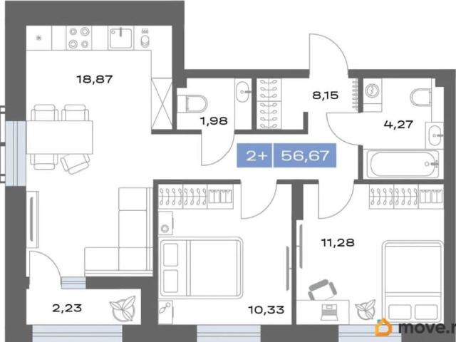 Квартира продажа в Тюмень, Тюменская область