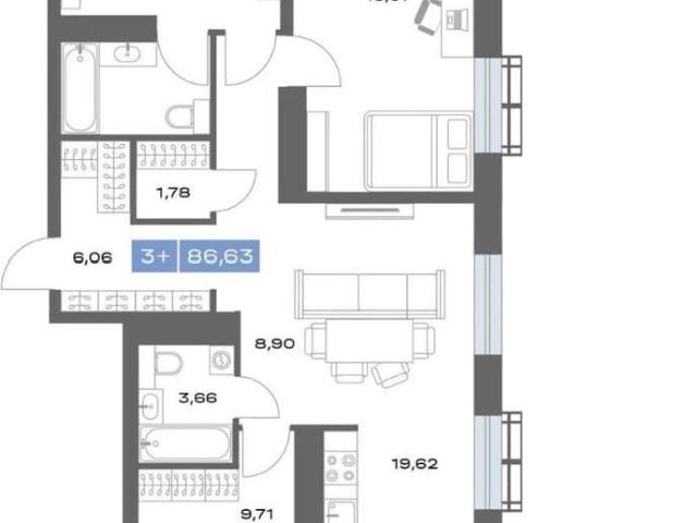 Квартира продажа в Тюмень, Тюменская область