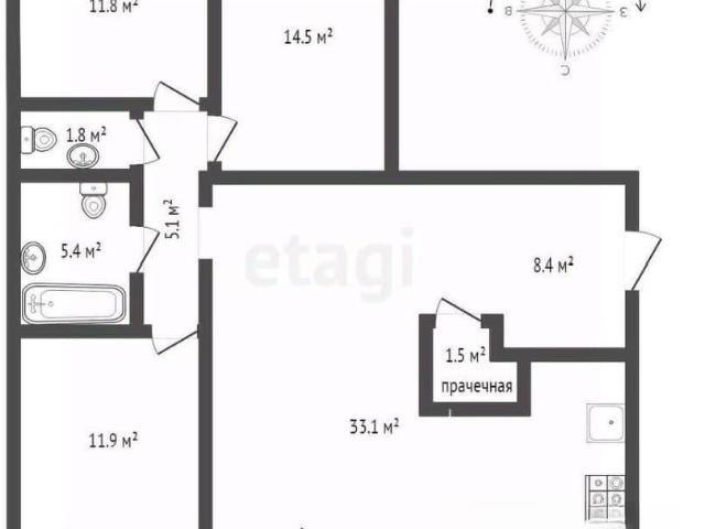 Квартира продажа в Тюмень, Тюменская область