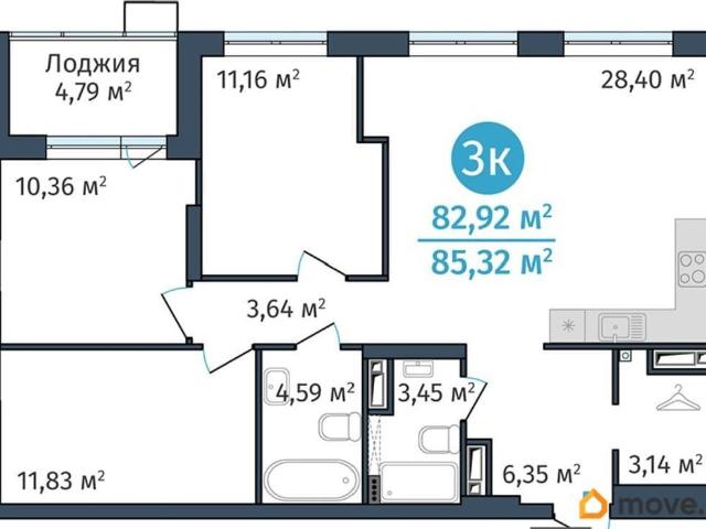 Квартира продажа в Тюмень, Тюменская область