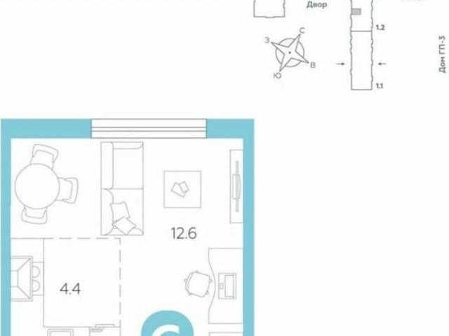 Квартира продажа в Ленинский административный округ, Тюмень