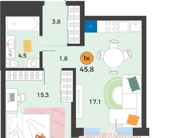 Квартира продажа в Тюмень, Тюменская область