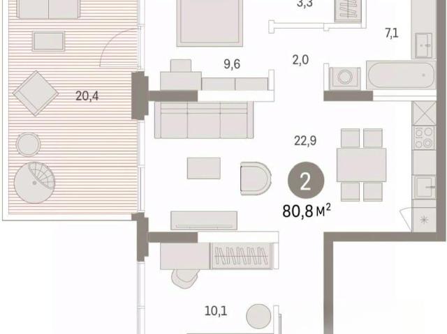 Квартира продажа в Тюмень, Тюменская область