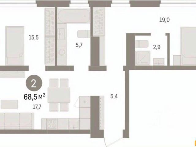 Квартира продажа в Тюмень, Тюменская область
