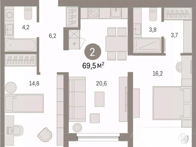 Квартира продажа в Тюмень, Тюменская область
