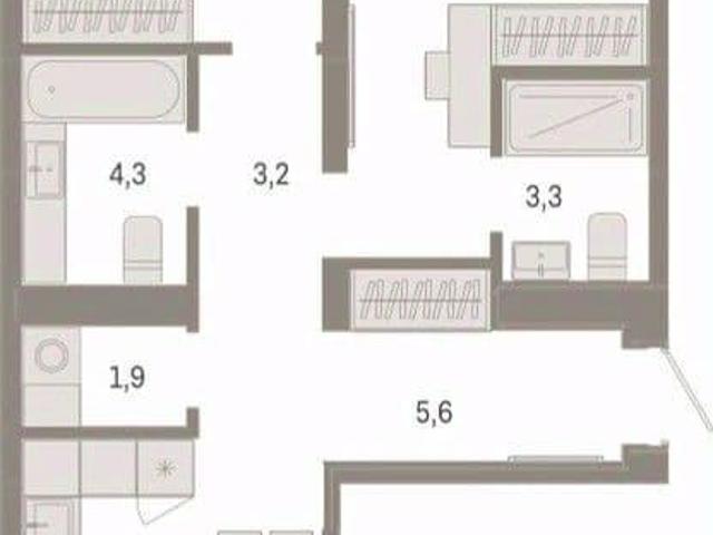 Квартира продажа в Ленинский административный округ, Тюмень