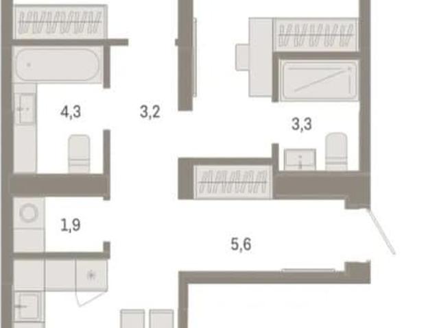Квартира продажа в Ленинский административный округ, Тюмень