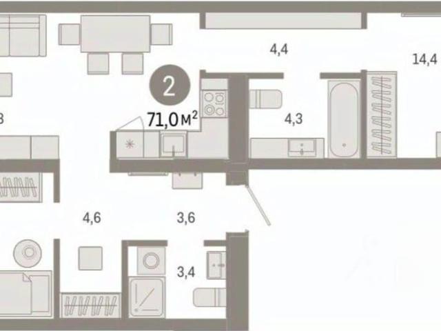 Квартира продажа в Тюмень, Тюменская область