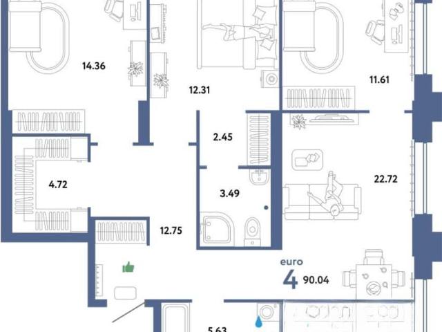Квартира продажа в Тюмень, Тюменская область
