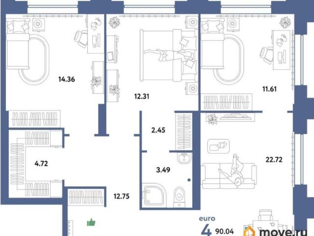 Квартира продажа в Тюмень, Тюменская область