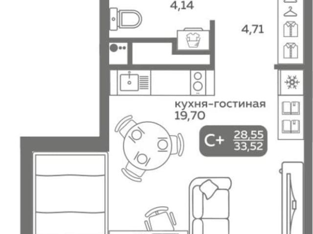 Квартира продажа в Калининский административный округ, Тюмень