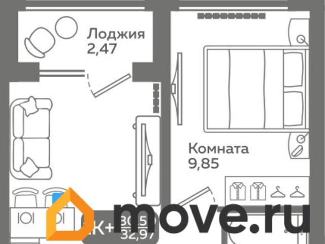 Квартира продажа в Калининский административный округ, Тюмень
