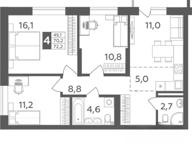 Квартира продажа в Уфа, Башкортостан Респ