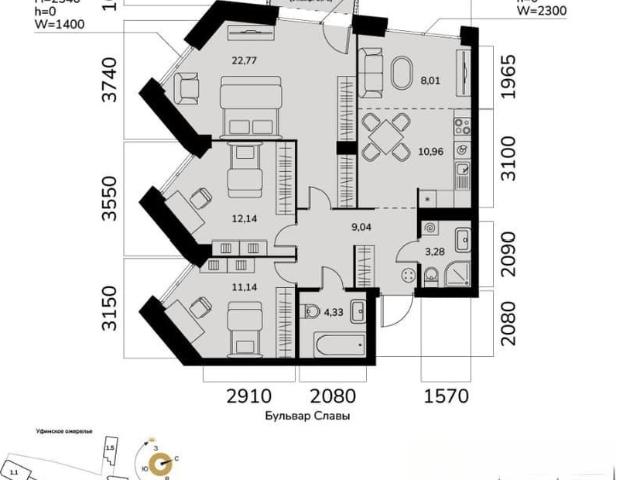Квартира продажа в Уфа, Башкортостан Респ