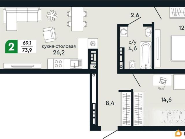 Квартира продажа в Верхняя Пышма, Свердловская область