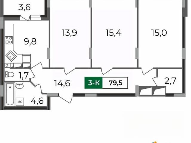 Квартира продажа в Октябрьский район, Владимир