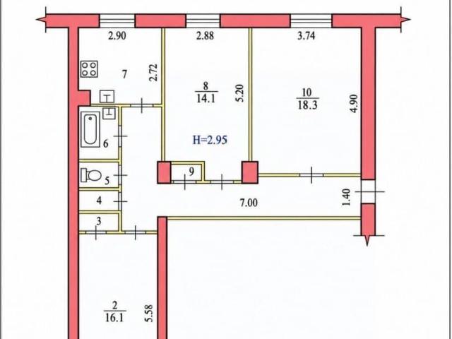 Квартира продажа в Тракторозаводский район, Волгоград