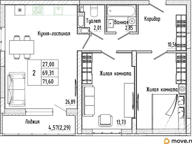 Квартира продажа в Воронеж, Воронежская область