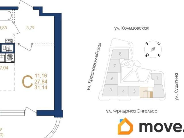 Квартира продажа в Воронеж, Воронежская область