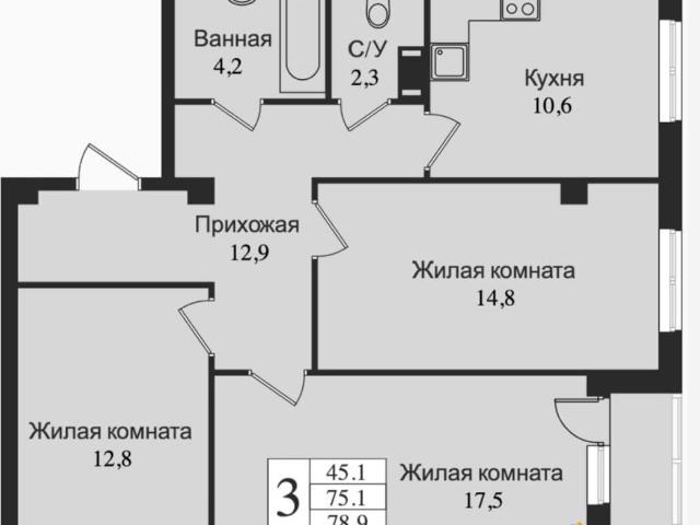 Квартира продажа в Всеволожск, Ленинградская область