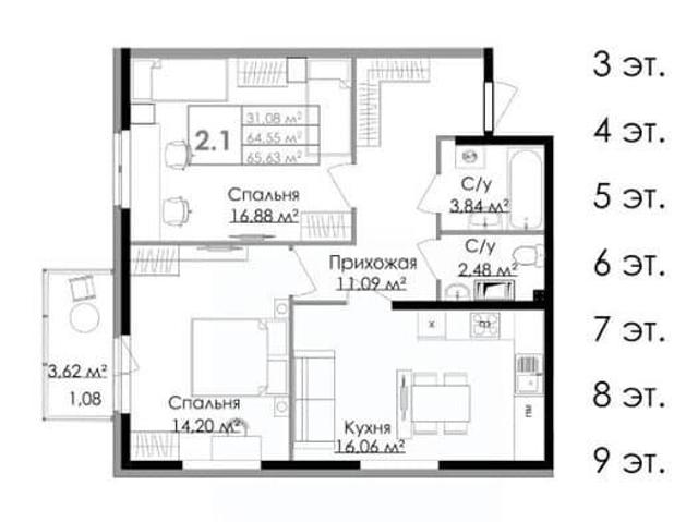 Квартира продажа в Выборг, Ленинградская область