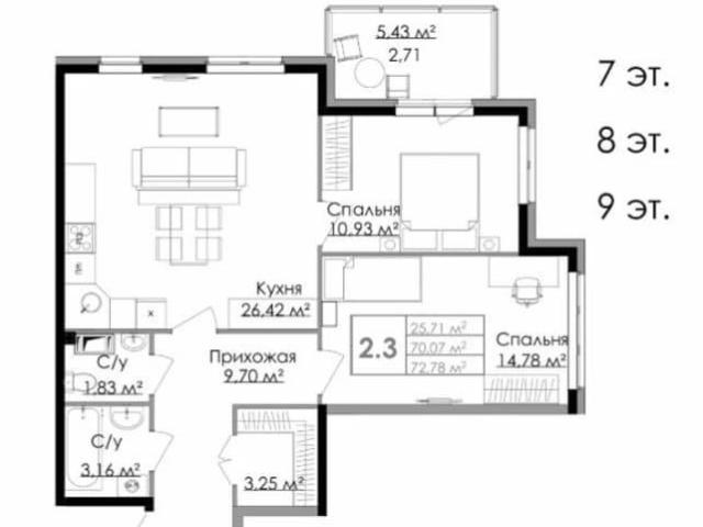 Квартира продажа в Выборг, Ленинградская область